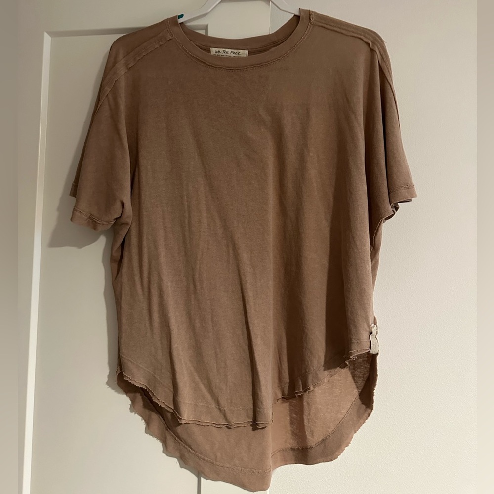 We the Free brown t-shirt. Size XS. Perfect condition. Worn once